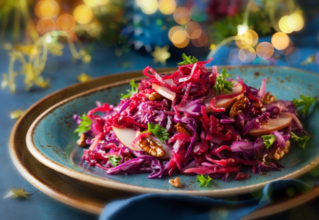 Recette de salade d'entrée de Noël