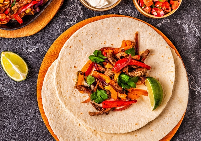 Fajitas aux poivrons