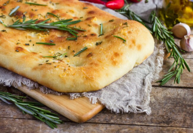 Recette de la focaccia italienne 