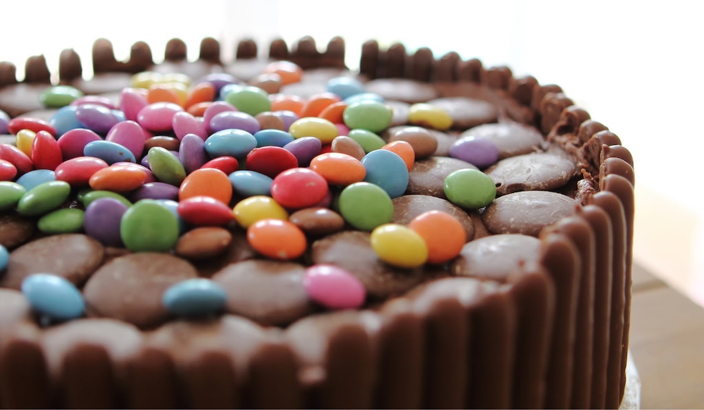 Gâteau Finger & Smarties