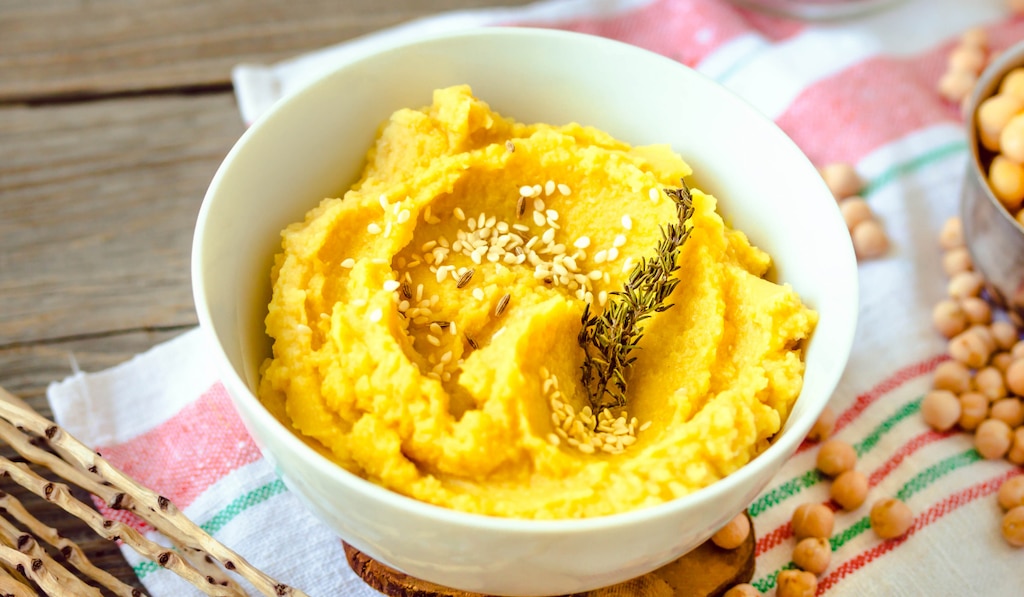 Houmous au curcuma