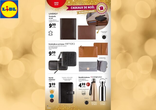 Idées cadeaux accessoires chez Lidl