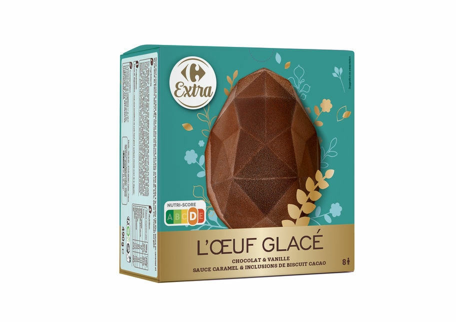 Oeuf glacé à la vanille, Carrefour Extra