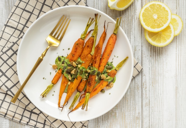 Légumes de printemps glacés