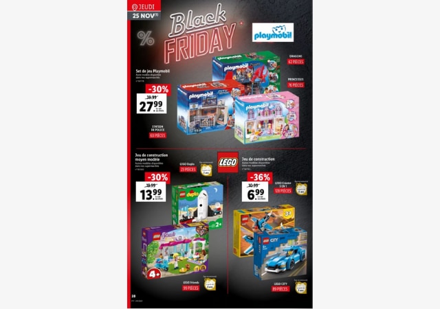 Promos jouets pour le Black Friday