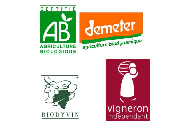 Logos bio pour le vin