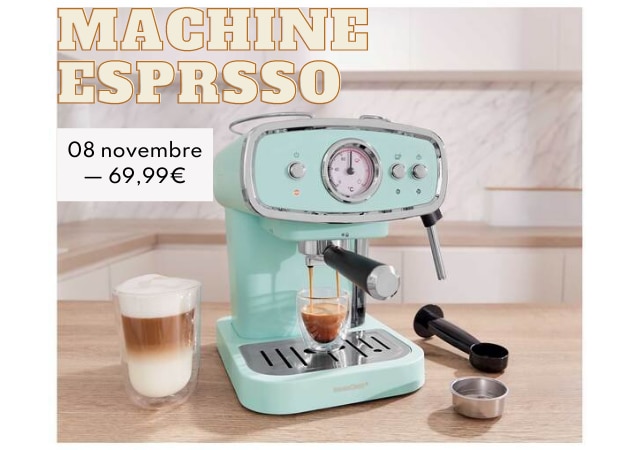 Machine à espresso dès le 8 novembre chez Lidl