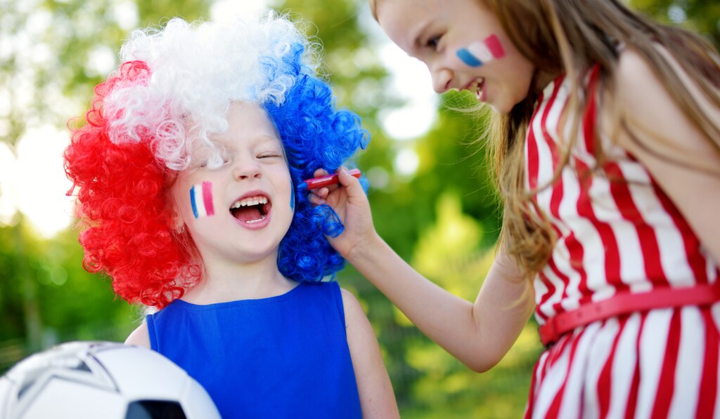 Maquillage tricolore