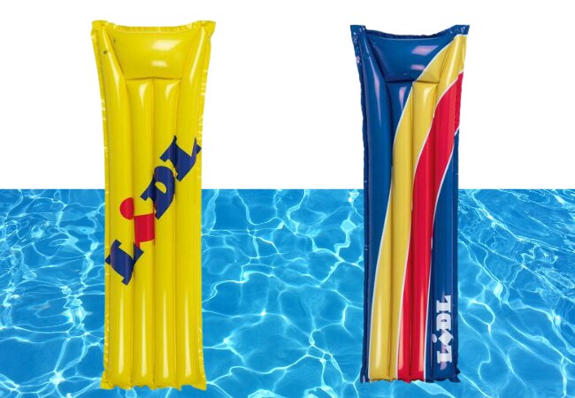 Les matelas gonflables pneumatiques de bain Lidl à 4,99€ dès le 28 juillet 2022