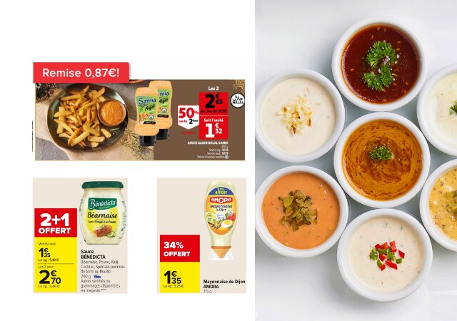 Les sauces spéciales barbecue chez Auchan et Carrefour Market