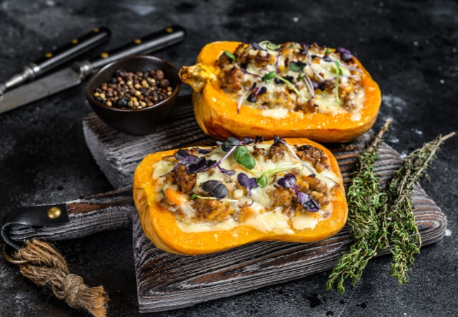 Recette de courge butternut farcie