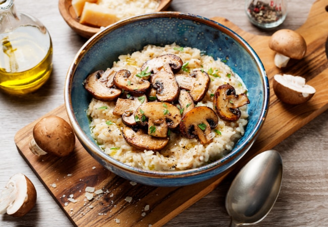 Recette facile de risotto aux champignons