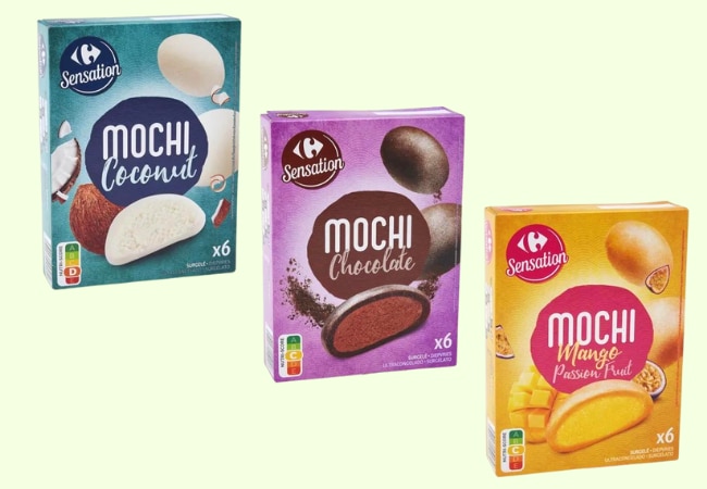 Saveurs mochis glacés Carrefour Sensation