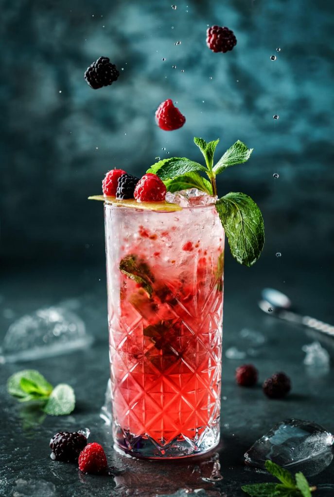 Mojito aux framboises