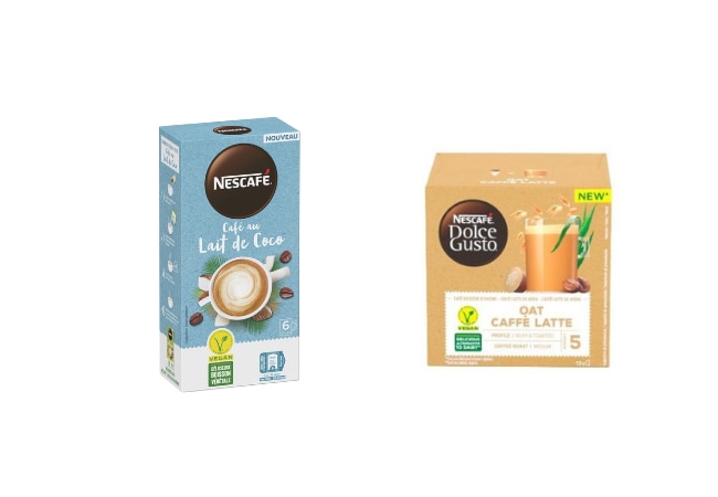 Nescafé : sticks café au lait de coco et lait d'amande