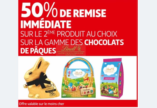 Bon plan sur Lindt pour Pâques chez Auchan