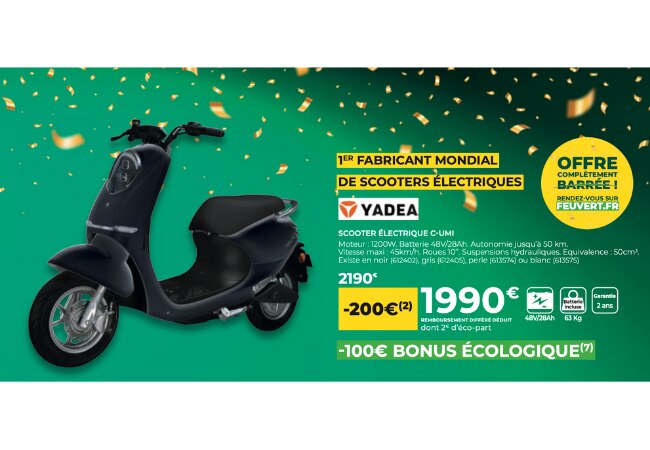 Les offres de scooter et motos, accessoires & équipements à repérer chez Feu Vert