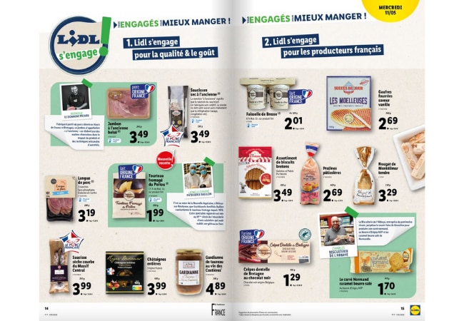 Lidl s'engage auprès des producteurs avec des produits régionaux