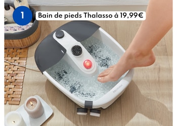 Le bain de pieds Thalasso à 19,99€ chez Lidl