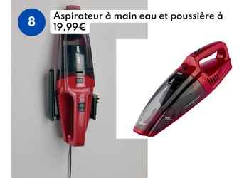 Aspirateur à main eau et poussière à 19,99€ Lidl