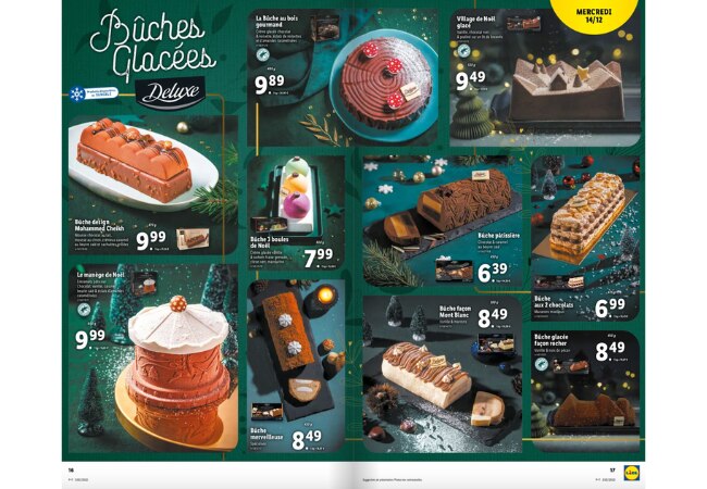 Offres de bûches glacées chez LidlOffres de bûches glacées chez Lidl