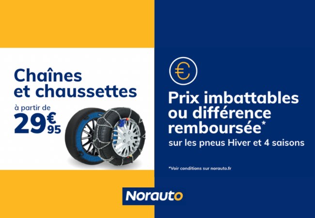 Les pneus Loi Montagne chez Norauto