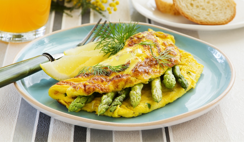 Omelette aux asperges