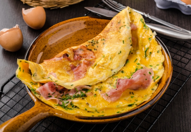 Recette d'omelette au jambon