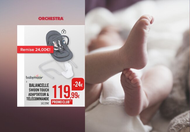 Balancelle électrique chez Orchestra pour bébé heureux !