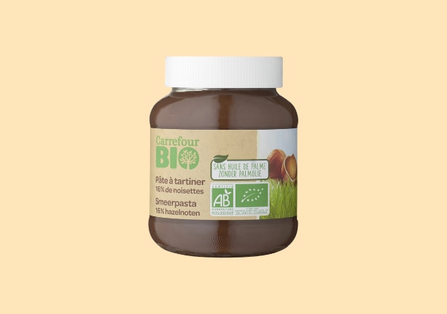 Pâte à tartiner noisettes — Carrefour Bio