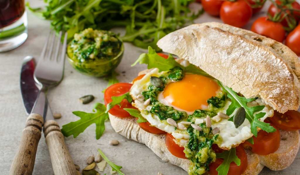 Recette de pesto eggs