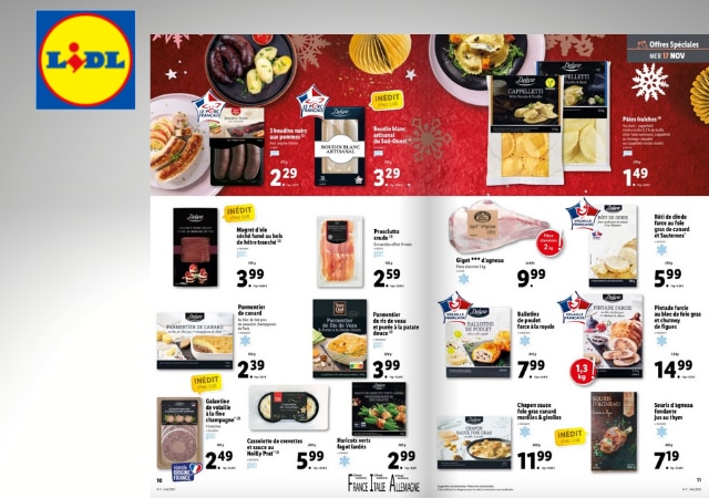 Deluxe menu de Noël chez Lidl