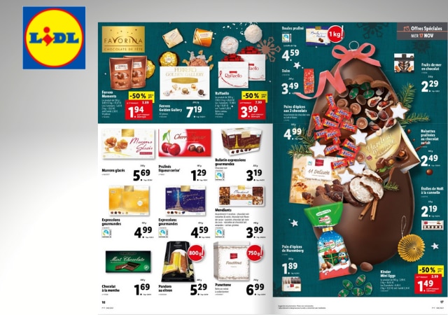 Quels chocolats acheter pour Noël chez Lidl ?