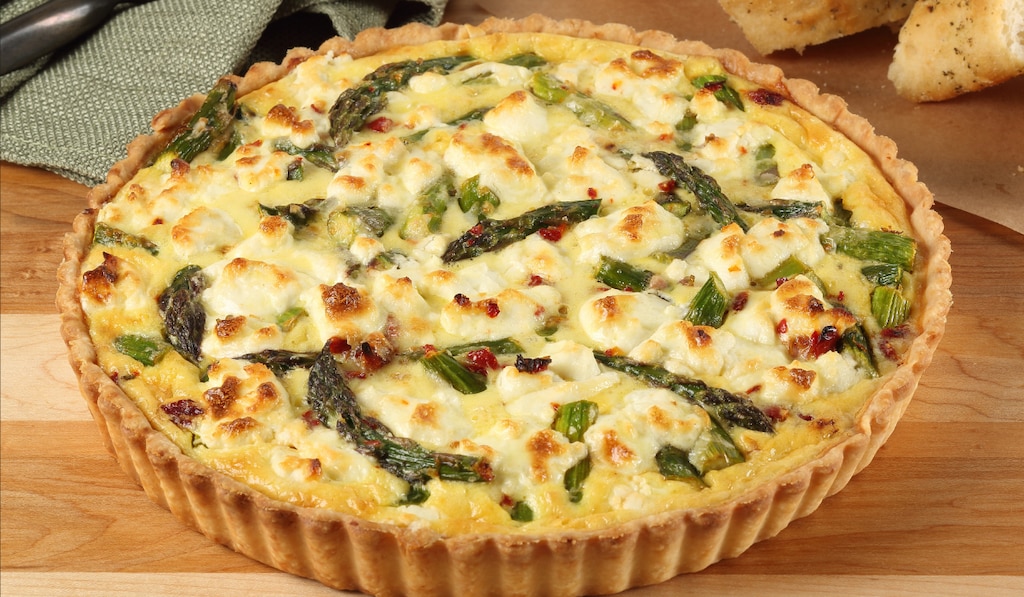 Quiche asperges & chèvre 