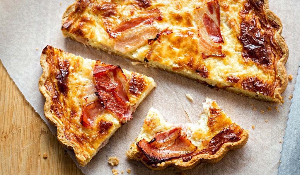 Quiche bacon-cheddar