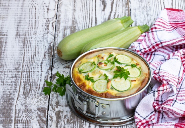 Recette petit budget : quiche courgette