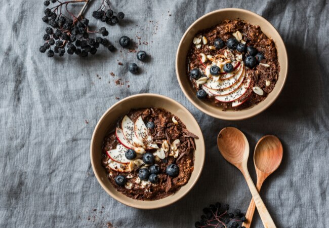 Recette facile de porridge aux flocons d'avoine