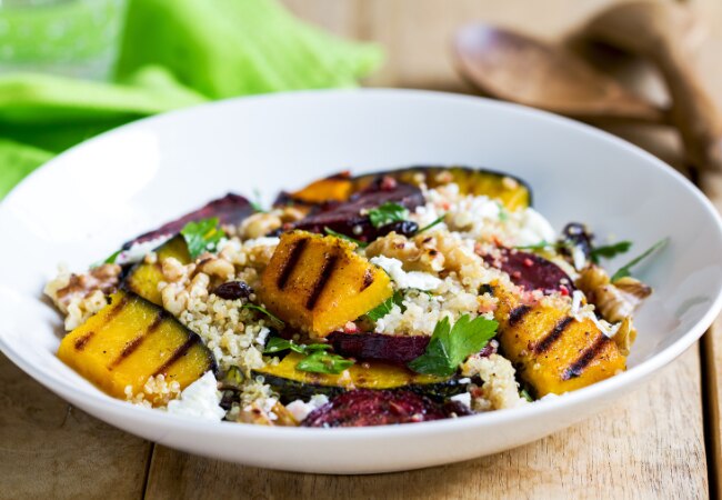 Quinoa et légumes grillés en été