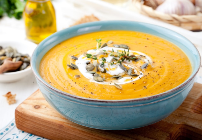 Recette de soupe à la courge butternut