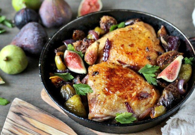 Recette facile de poulet aux figues