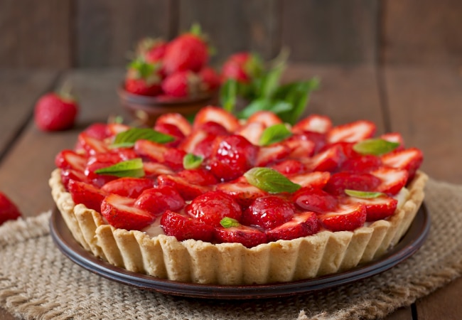 Tarte aux fraises gariguettes