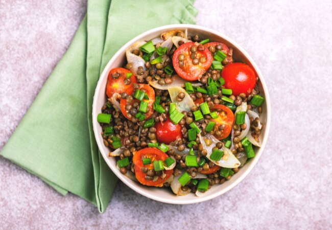 Idée recettes : salade de lentilles