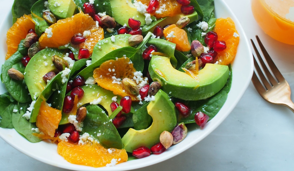 Salade avocat-orange