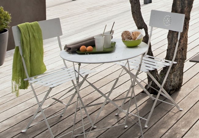 Table et chaises de balcon pliante