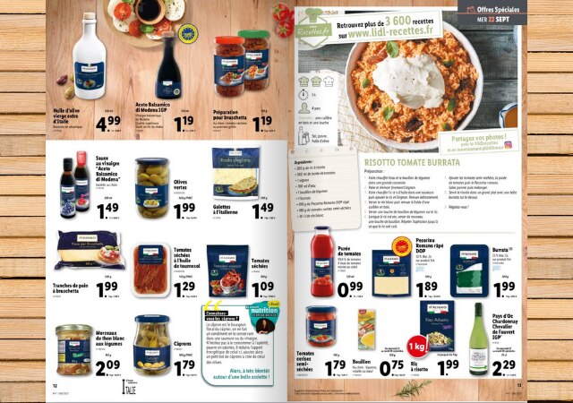 Semaine italienne chez Lidl