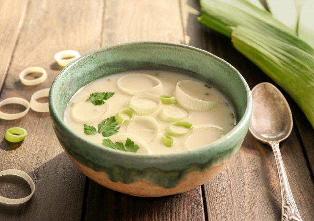 Soupe de poireaux et pommes de terre