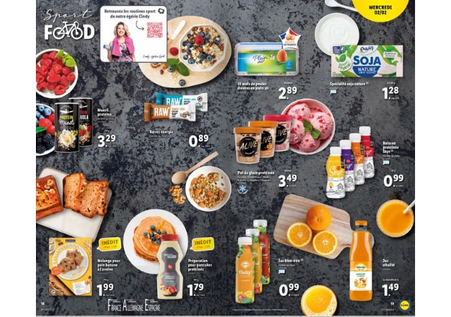 Sport food chez Lidl