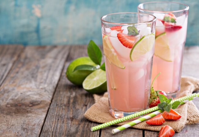 Strawberry & lime tonic