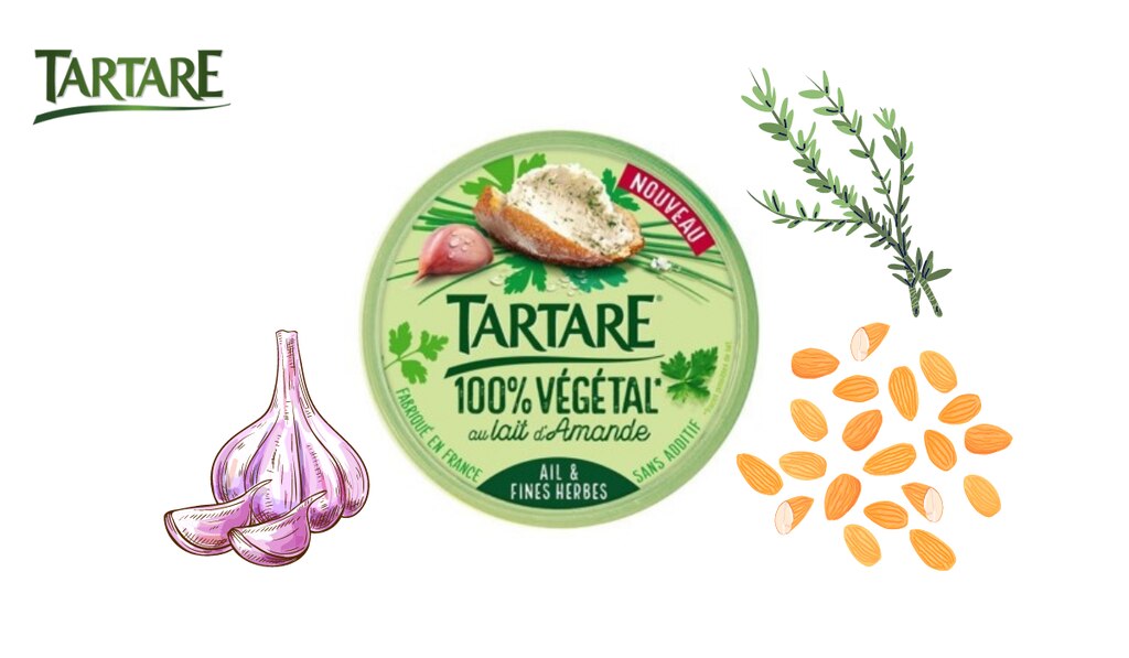 Tartare végétal aux amandes