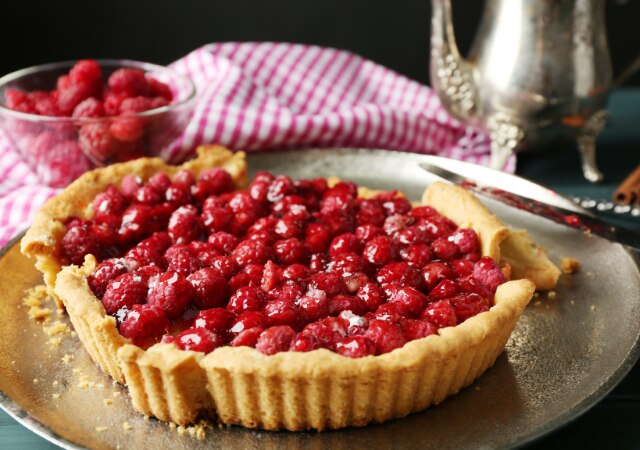 Tarte aux framboises